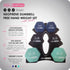 HolaHatha Neoprene Dumbbell Free Hand Weight Set with Rack, 2, 3, 5, 8, and 10 Pound for Home Exercises