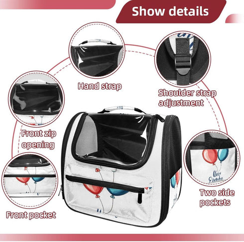 (1) Backpack,900D Backpacks Welcome Baby Cat Carrier Wear-Resistant Oxford Fabric, Dog Carrier Cat Suitable for Travel