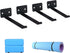 Yoga Mat Storage Rack Wall Mounted, 4 Pcs 2 Set Multi-Purpose Wall Holder for Storing Yoga Mats, Blocks, Foam Roller