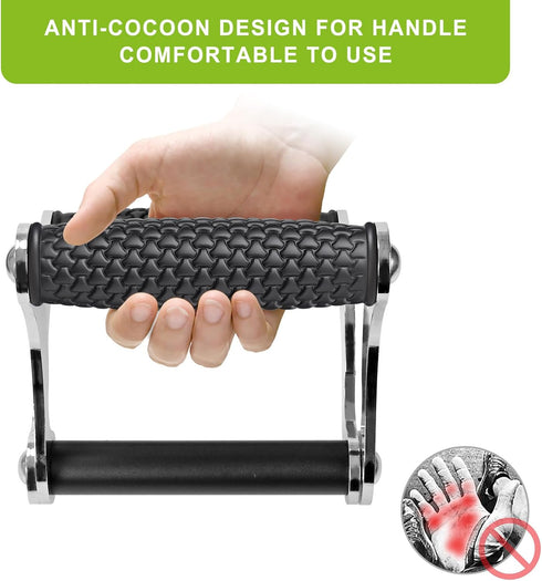 SELEWARE V Bar & T Bar Landmine Handle Attachment for 2" Barbell, Solid Multi-Grip T Row Attachment