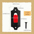 LAJIAOZ 3Pcs European Mount Skull Hangers with Silicone Protector for Indoor/Outdoor Hunting Displays (Red)