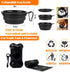 No Pull Dog Harness, Collar & Leash Set with Dog Seat Belt, Collapsible Bowls & Poop Bag Dispenser for Small to Large