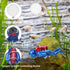 WishLotus Fish Tank Diver Decoration - Resin Aquarium Floating Ornament for Realistic Small Diver Landscaping (Blue)