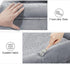 XL Dog Bed - Orthopedic Washable with Removable Cover - Grey Waterproof Extra Large Dog Bed