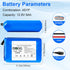 BENKIA 12.8V 6000mAH Pack 12V 12Volt (4S1P) Rechargeable Li-ion Battery, Bare Leads Wire Replacement Lithium Battery