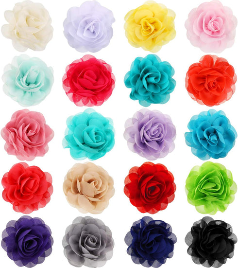 Leinuosen 14 Pcs Flower for Dog Collar, Multi Color Bow Tie for Cat Puppy Dog Grooming Accessories