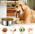 Stainless Steel Dog Bowls, ShineMe 40oz & 60oz No Spill Water and Food Bowls with Hanging Hook for Kennel