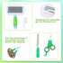 8 VCZONE Pcs Small Animal Grooming Kit, Pink with Pet Nail Clipper and File, Flea Comb, Pet Shampoo Bath Brush, Pet
