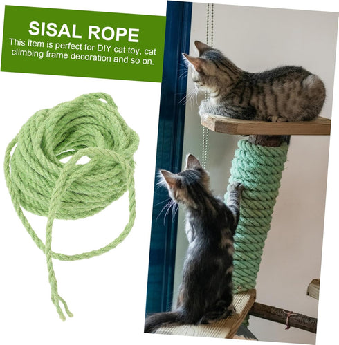Cat Scratch Pad, Natural Jute Rope for DIY Cat Tree, Replacement Rope for Scratching Post