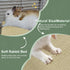 2-Pack 16x12 Inch Rabbit Scratching Pad with Non-Slip Grip, Natural Sisal Bunny Scratch Mat & Chew Toy for Rabbits