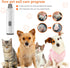 Lyjinbc Trimmer 2-Speed Dog Nail Grinders, Electric Rechargeable Pet Nail Low Noise with LED Light Mode for Large