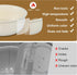 Ceramic Dog Bowls: Non-Slip Pet Feeding Dishes for Small Medium Dogs and Cats, Durable Porcelain (28oz, Cream White)