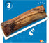 (3 Pack), 6" Jack&Pup Marrow Bones for Dogs Marrow BoneLong Lasting Dog Bones for Large Dogs, Natural Beef Bone