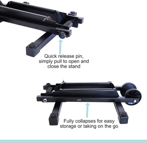 Lumintrail Foldable Bike Floor Storage Stand for Mountain and Road Bicycles
