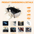 Hammock, PETTALK Deluxe Double Side Dog Car Seat Cover Back Seat, Waterproof Seat Cover Reversible,Heavy Duty,Anti