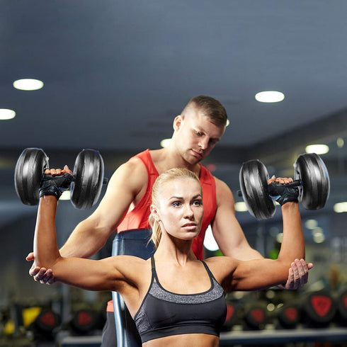 Water Filled Dumbbells Set, Adjustable Portable Travel Weights for Strength Training and Fitness