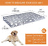 VANKEAN Dog Crate Mat Reversible Cool and Warm, Stylish Dog Bed with Waterproof Inner Linings, Removable Machine