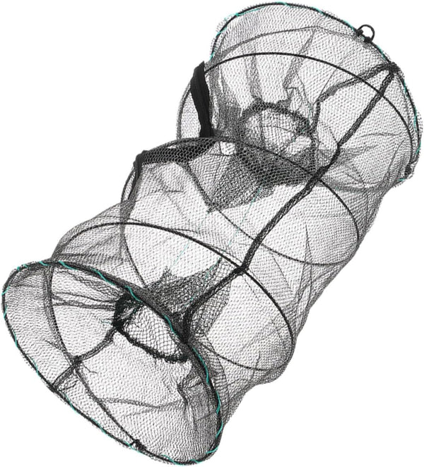 OUNONA Collapsible Fishing Bait Trap Net, Spring Cage Minnow and Crawfish Fish