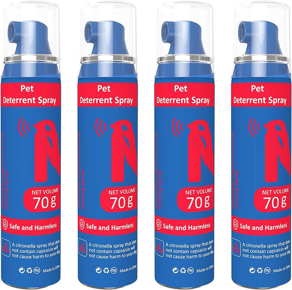 Pet Instructor Spray for Dogs, 70ml Corrector Trainer, Safe & Effective Stop Barking, Jumping, Food Stealing (4 Pack)