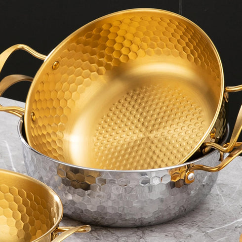 Ywmsfl Soup Pots with Efficient Heat Distribution Stainless Steel Materials Camping Cookware Space Saving Kitchenwares