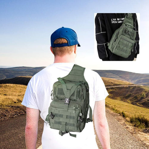 hopopower Tactical Sling Bag Pack Military Rover EDC Assault Backpack, Water-Resistant