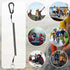 Retractable Wire Key Lanyard - 6 PCS Heavy Duty Steel Wire Coiled Cable with Aluminum Alloy Clip