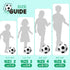 2/3/4/5 1 2 3 Pack Soccer Ball Size with Pump & Bag, Deflated Ball - or - Classic Black & White - Durable Soccer Ball