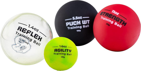 Franklin Sports NHL Hockey Stick Handling Balls - (4) Hockey Training Aids