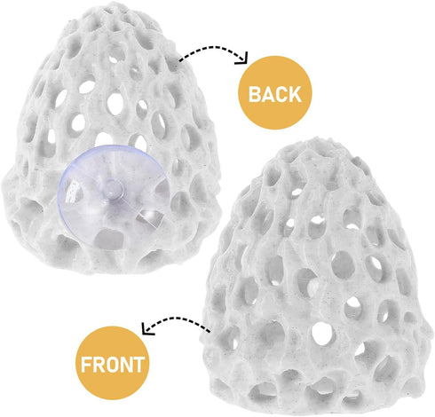 Beaupretty Aquarium Shrimp Breeding Cave Hideaway with Hollow Reef Rock Ornament for Fish Tank Shelter and Aquarium