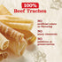 Natural Farm Beef Trachea (12 Inch, 8 Pack), 100% Beef Chews for Joint & Hip Mobility, Low Fat Crunchy Treats