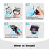 Set A5 #10, #15, #30 Professional Animal Stainless Steel Attachment Guide Comb with Storage Box for Detachable Blade
