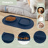 Dog Food Bowls & Water Bowls with No-Spill Non-Skid Feeder Bowls, Dog Bowl Mat for Small Medium Large Dogs Cats (Blue)