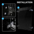 Fish Tank Divider Kit, Acrylic Aquarium Divider with 8 Suction Cups, Transparent Plate, 11.8 * 15.7in
