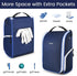 YOREPEK Golf Shoe Bag, 3 Pockets for Socks, Gloves, Tees, Balls, Brush, Zippered Sport Carrier with Ventilation