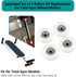 Total Gym Set of 4 Replacement Wheels/Rollers for Models 2000, 3000, Some 3000 XL, Early XL (White)