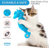 Ronton Cat Toothbrush Catnip Toy, Durable Hard Rubber Dental Care, Interactive Chew Toy (1 Pack - Seahorse)