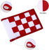 Green Golf Flags, Solid Nylon and Checkered Training Putting Green Flags, 8.7"x6"