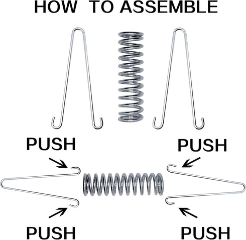2Pcs Dog Leash Shock Absorbing Buffer Tension Spring Training, Heavy Duty Stainless Steel 304 (L)