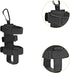 Tdoutop Speaker Mount with Fixing Strap, Adjustable Holder for Club Carts Bar Rail Golf Carts Frame