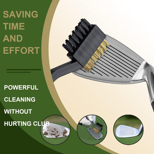 GOLDEAL 5 Pack Golf Club Brush and Club Groove Cleaner Set, Golfing Equipment Accessories for Clubs, Balls, and More