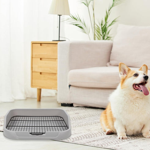 1set Toddmomy Dog Potty Training Tray Splashproof Design Materials Capacity for Dogs Indoor Use Easy to Pet Toilet