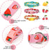 azuza 3 Pack Fruit Design Dog Collars, Comfortable Adjustable Nylon for Large Dogs, L (18-26inch), Strawberry, Lemon,