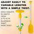 Telescoping Boat Paddle, Collapsible Oar for Kayaking, Rafting, Jet Ski, 21'' - 42'', 2 Pack