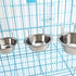 Hanging Water Bowl for Dog Cage - 13cm Stainless Steel Dog Bowl Dog Food Bowl Dog Crate Bowl with Hook Cat Water Bowl Hanging Pet Bowl for Dogs Cats, Size M