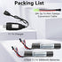 Tosiicop 11.1v 11.1 2000mAh SM-2P 2 Battery Gel Blaster - Airsoft Batteries Volt with Charger and Mini Tamiya Connector