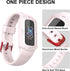 GELISHI Band Compatible with Fitbit Luxe Band, Women Men Rugged Bumper Case Sports Band TPU Wristband Waterproof for Fitbit Luxe