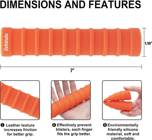 Kayak Paddle Grips, No-Slip Silicone Grips for 30mm Diameter Take-Apart Kayak Paddles