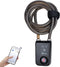 NUNET Bluetooth Bike Lock - Keyless APP Controlled Anti-Theft Waterproof 71in Steel Cable with 110db Alarm, Gray
