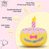 5.9", Dog Birthday Cake Toy Larger Plush Dog Gift with Electronic Music Box, Plays Happy Birthday Song & Puppy Bark