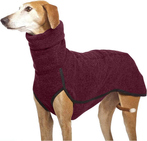 Esobo Fleece Dog Apparel, Winter Warm Dog Coat, Cozy Turtleneck Jacket for Small Medium Large Dogs
